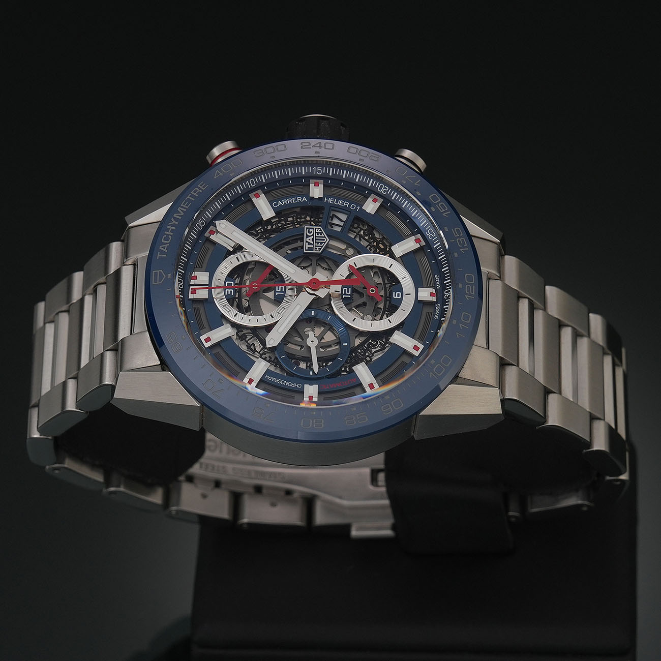 TAG HEUER(USED)태그호이어 까레라 크로노 데이트 스켈레톤